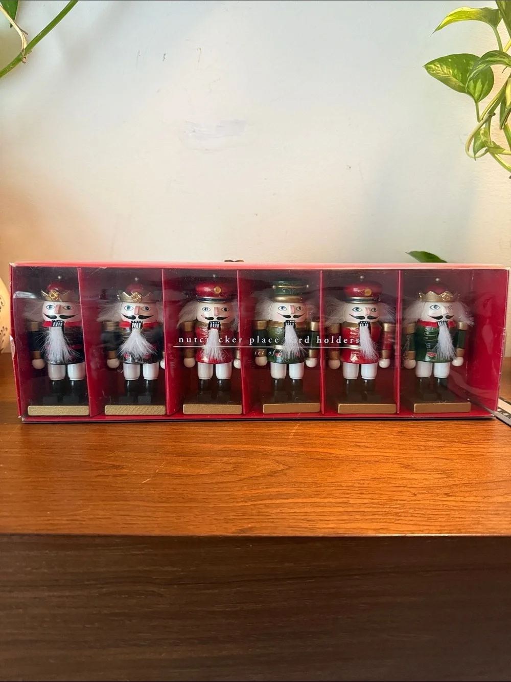 Vintage Pier 1 Imports Set Of 6 Nutcracker Place Card Holders
